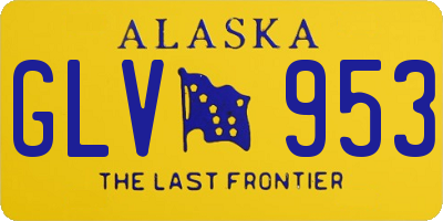AK license plate GLV953