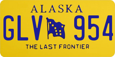 AK license plate GLV954