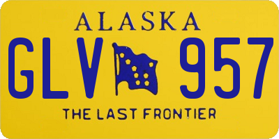 AK license plate GLV957