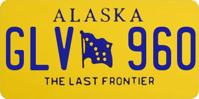 AK license plate GLV960