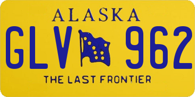 AK license plate GLV962
