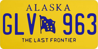AK license plate GLV963