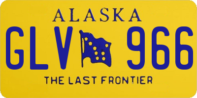 AK license plate GLV966