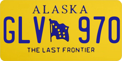 AK license plate GLV970