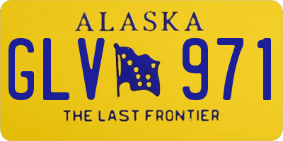 AK license plate GLV971