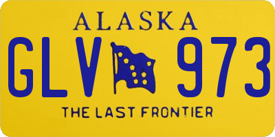 AK license plate GLV973