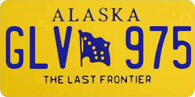 AK license plate GLV975