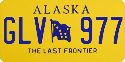AK license plate GLV977