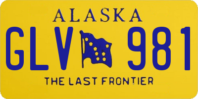 AK license plate GLV981