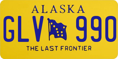 AK license plate GLV990
