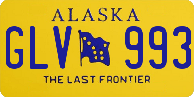 AK license plate GLV993