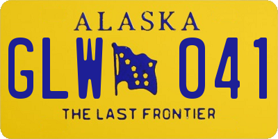AK license plate GLW041