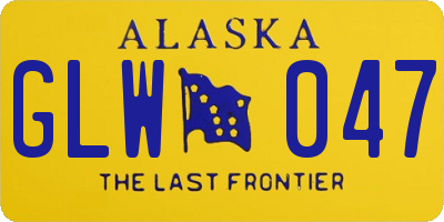 AK license plate GLW047