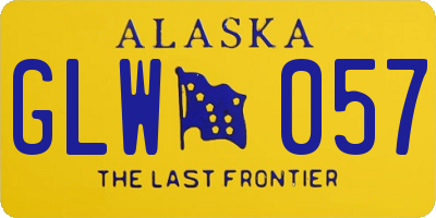 AK license plate GLW057