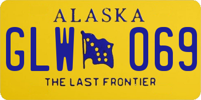 AK license plate GLW069