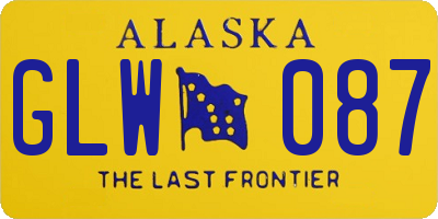 AK license plate GLW087