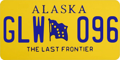 AK license plate GLW096
