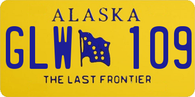 AK license plate GLW109