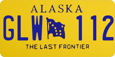AK license plate GLW112