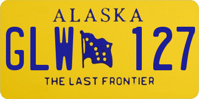 AK license plate GLW127