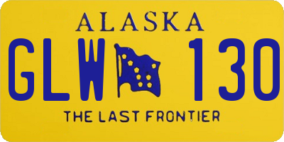 AK license plate GLW130