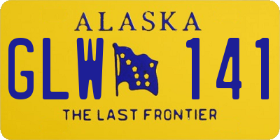 AK license plate GLW141