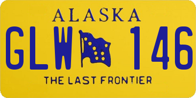 AK license plate GLW146