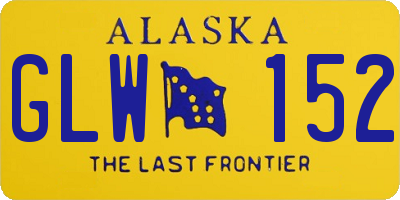 AK license plate GLW152