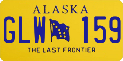 AK license plate GLW159