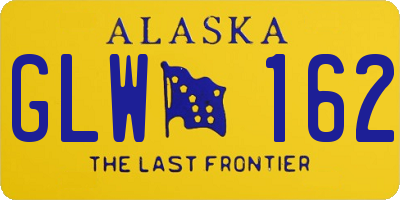AK license plate GLW162