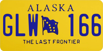 AK license plate GLW166