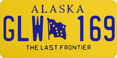 AK license plate GLW169