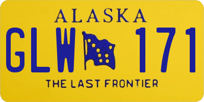 AK license plate GLW171