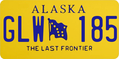 AK license plate GLW185