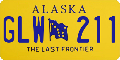 AK license plate GLW211