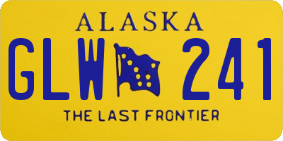 AK license plate GLW241