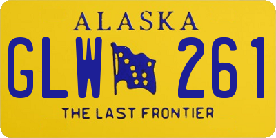AK license plate GLW261