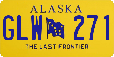 AK license plate GLW271