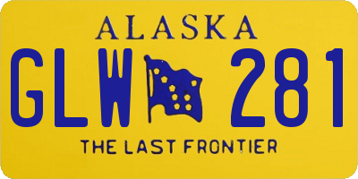 AK license plate GLW281