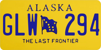 AK license plate GLW294