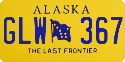 AK license plate GLW367