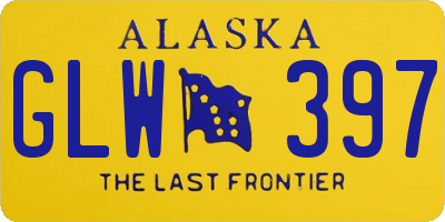 AK license plate GLW397