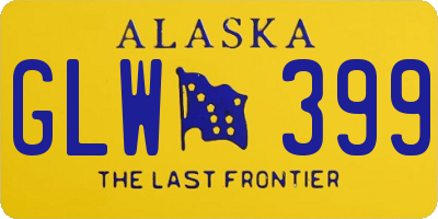 AK license plate GLW399