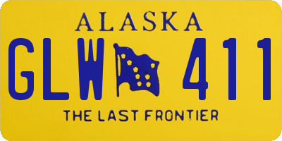 AK license plate GLW411