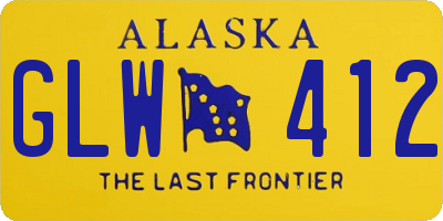 AK license plate GLW412