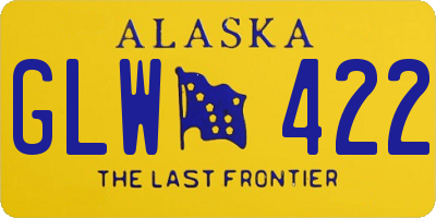 AK license plate GLW422