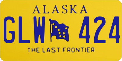 AK license plate GLW424