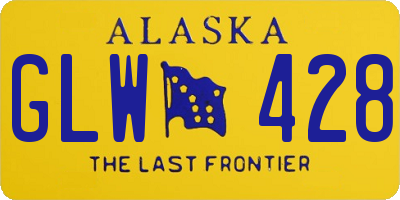 AK license plate GLW428