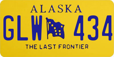 AK license plate GLW434