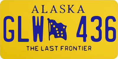 AK license plate GLW436